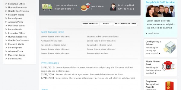 Intranet Design